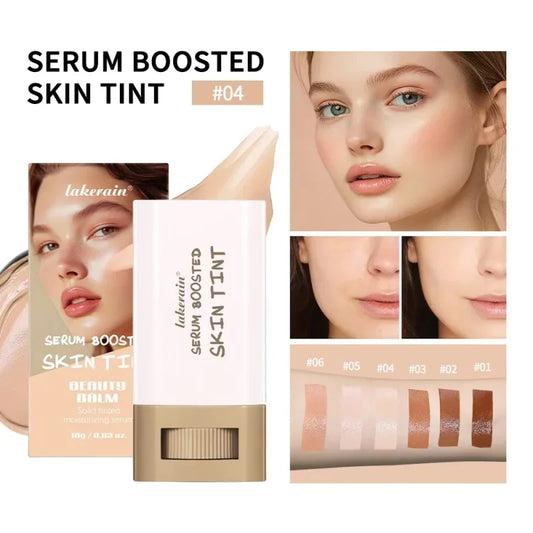 Stick Foundation Boosted Skin Tint Foundation Stick Smooth Plumper Hight Coverage Travel Bronze Foundation Stick Makeup Cindorium