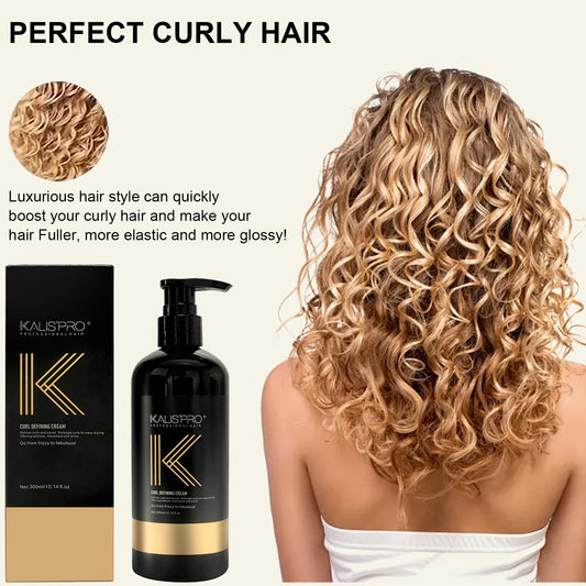 300ml Curl Styling Cream for Curl Definition, Moisture and Frizz Control
