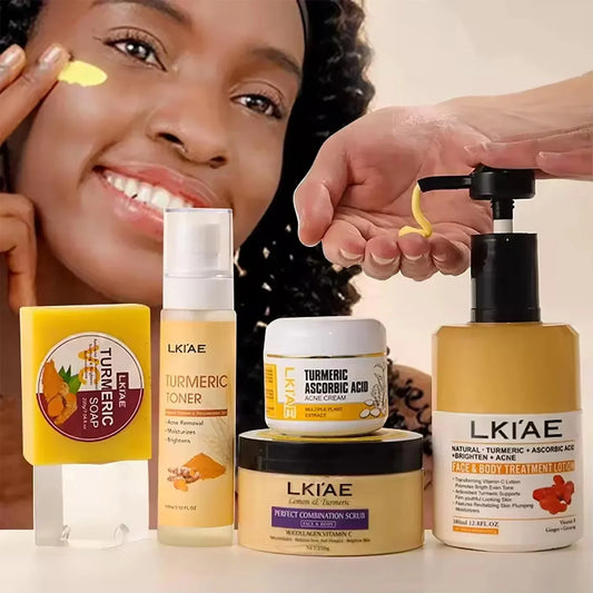 AILKE Organic Turmeric Skin Care Set – Brightens, Clears & Evens Tone AILKE Official Store
