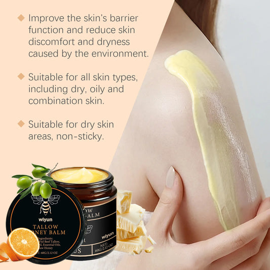 Tallow Honey Cream Glow Hydrating Skin Improve Elasticity Soft Bleaching Improve Dullness Firming Face Body Moisturizer Lotion  Cindorium