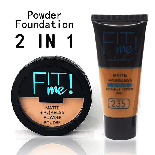 Micolor Fit Me 2‑in‑1 Matte Foundation & Setting Powder