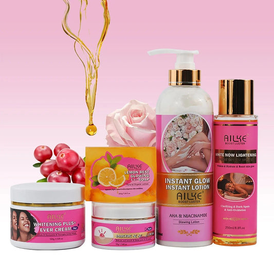 AILKE Natural Skin Cleansing Set – Lightens, Smooths & Hydrates - Cindorium