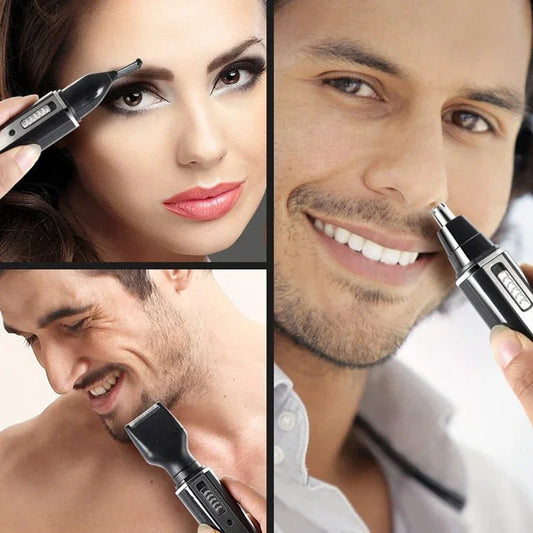 Kemei 4 - in - 1 Rechargeable Hair Trimmer – Shaver, Beard, Nose & Eyebrow Grooming Tool - Cindorium